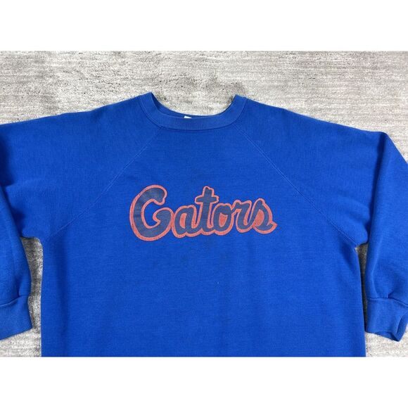 Vintage Florida Gators Sweatshirt Adult XL Mens Blue‎ Crewneck Football Tultex - Picture 2 of 14